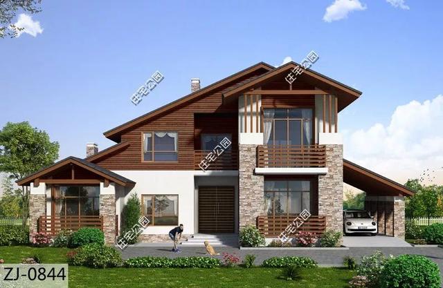 精選22套農(nóng)村別墅設(shè)計(jì)圖，帶半開(kāi)放式車(chē)庫(kù)，隨便建一棟，十里八鄉(xiāng)的人都繞路來(lái)看。