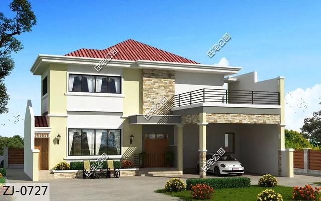 精選22套農(nóng)村別墅設(shè)計(jì)圖，帶半開(kāi)放式車(chē)庫(kù)，隨便建一棟，十里八鄉(xiāng)的人都繞路來(lái)看。