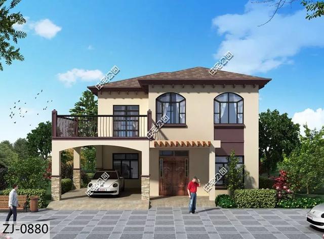 精選22套農(nóng)村別墅設(shè)計(jì)圖，帶半開(kāi)放式車(chē)庫(kù)，隨便建一棟，十里八鄉(xiāng)的人都繞路來(lái)看。