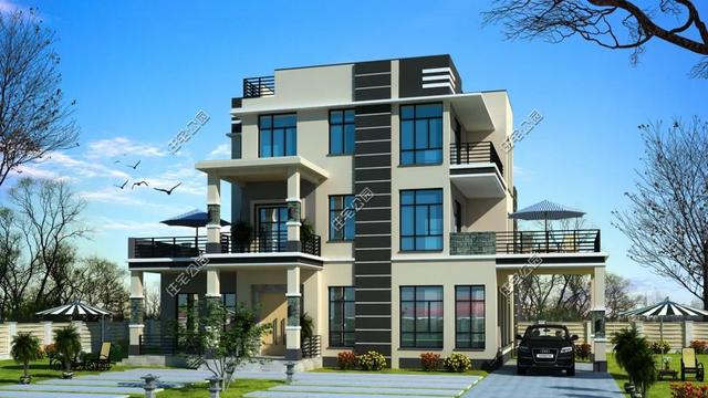 精選22套農(nóng)村別墅設(shè)計(jì)圖，帶半開(kāi)放式車(chē)庫(kù)，隨便建一棟，十里八鄉(xiāng)的人都繞路來(lái)看。