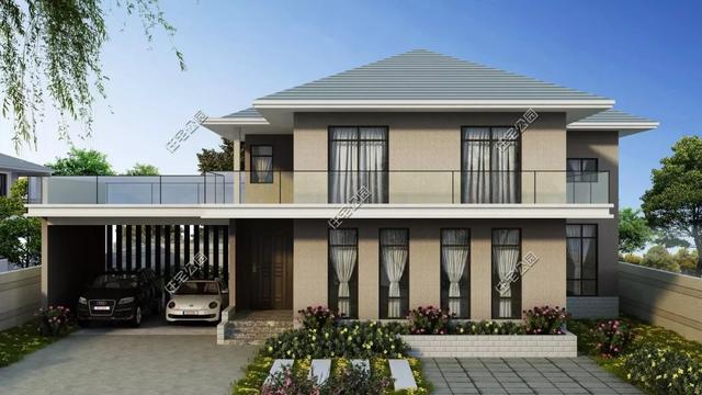 精選22套農(nóng)村別墅設(shè)計(jì)圖，帶半開(kāi)放式車(chē)庫(kù)，隨便建一棟，十里八鄉(xiāng)的人都繞路來(lái)看。