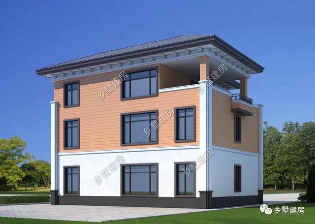 35萬三層高貴典雅三層小樓設(shè)計圖，不僅造價經(jīng)濟，還帶雙露臺、茶室設(shè)計，完美到極致！