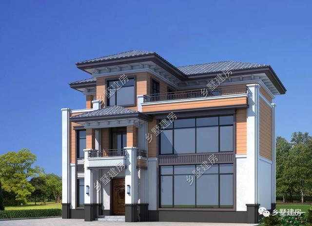 35萬三層高貴典雅三層小樓設(shè)計圖，不僅造價經(jīng)濟，還帶雙露臺、茶室設(shè)計，完美到極致！