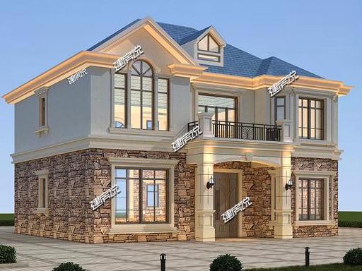 二層歐式別墅，氣質(zhì)非常的突出，鄰居天天來串門！