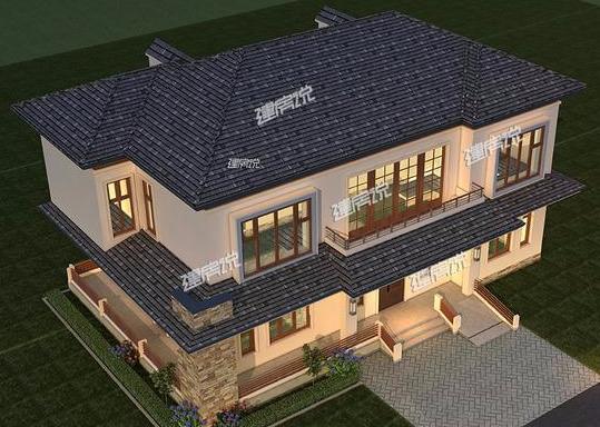 左右對稱的三層兄弟雙拼，別墅外觀秀氣，非常漂亮，家里有二胎的圖紙收藏好了