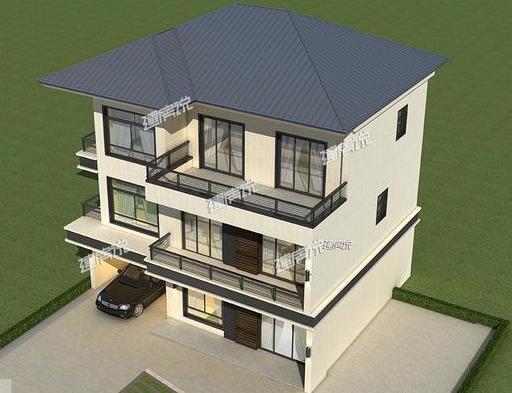 新中式三層別墅設(shè)計圖，外觀獨特，配色新穎，江西的老表搶著要建一棟。