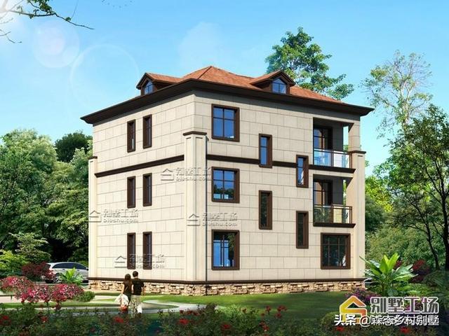 占地147三層農(nóng)村別墅設(shè)計圖，戶型方方正正，符合傳統(tǒng)審美，喜歡的朋友可以留作參考。