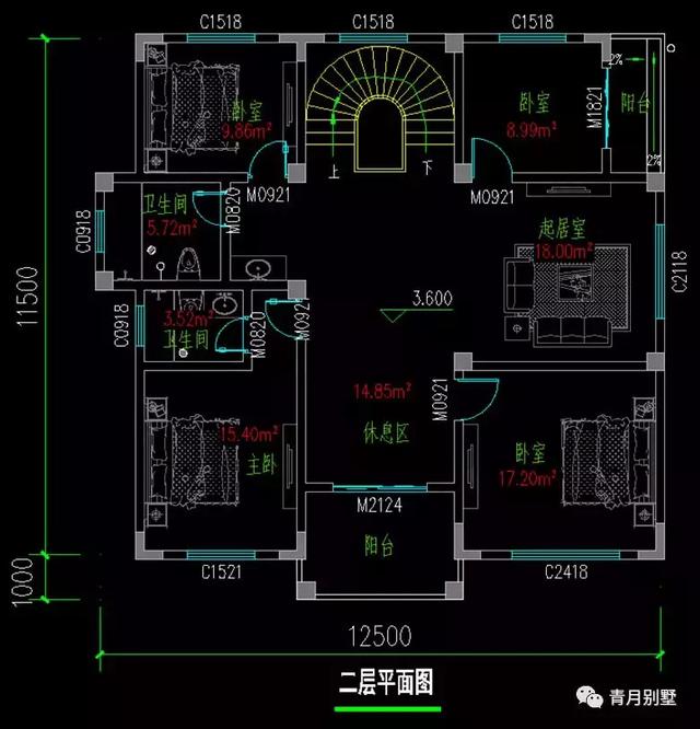 占地131平三層小別墅設(shè)計圖，時尚亮麗，帶大露臺，非常實(shí)用。