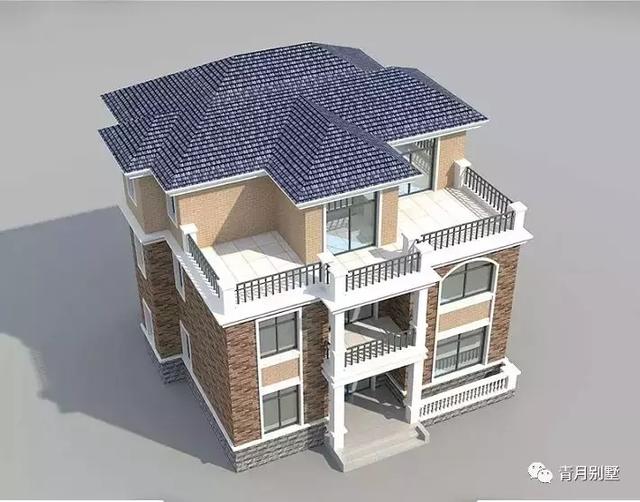 占地131平三層小別墅設(shè)計圖，時尚亮麗，帶大露臺，非常實(shí)用。