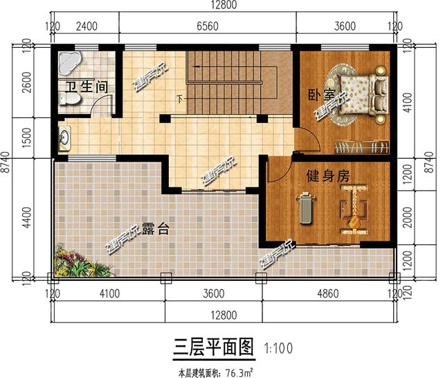 占地134米三層農(nóng)村自建房，外觀清新靚麗，建棟在老家，絕對氣質(zhì)凸出。