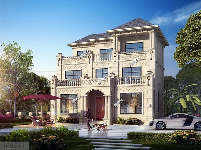 占地134米三層農(nóng)村自建房，外觀清新靚麗，建棟在老家，絕對氣質(zhì)凸出。