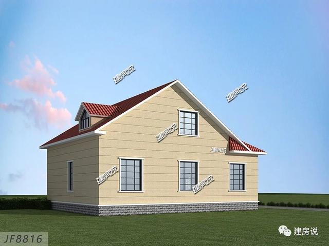 占地149平實(shí)用兩層別墅設(shè)計(jì)圖，造型獨(dú)特，26萬拿下，村里人人都來串門。