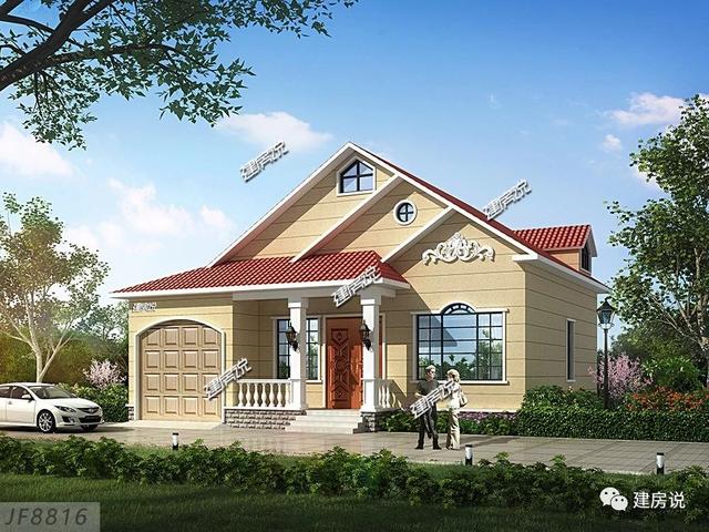 占地149平實(shí)用兩層別墅設(shè)計(jì)圖，造型獨(dú)特，26萬拿下，村里人人都來串門。