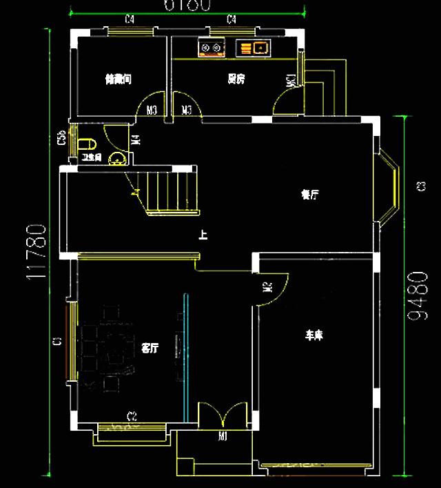 兩棟占地不足100平米的三層自建房，簡(jiǎn)單實(shí)用，適合農(nóng)村自建。