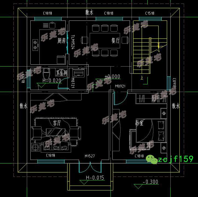 兩棟占地不足100平米的三層自建房，簡(jiǎn)單實(shí)用，適合農(nóng)村自建。