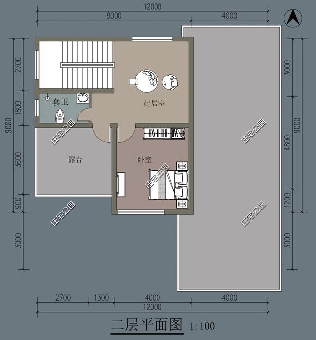 在滿是歐式洋樓的農(nóng)村里，建一棟這樣的現(xiàn)代風(fēng)格住宅一定很亮眼！