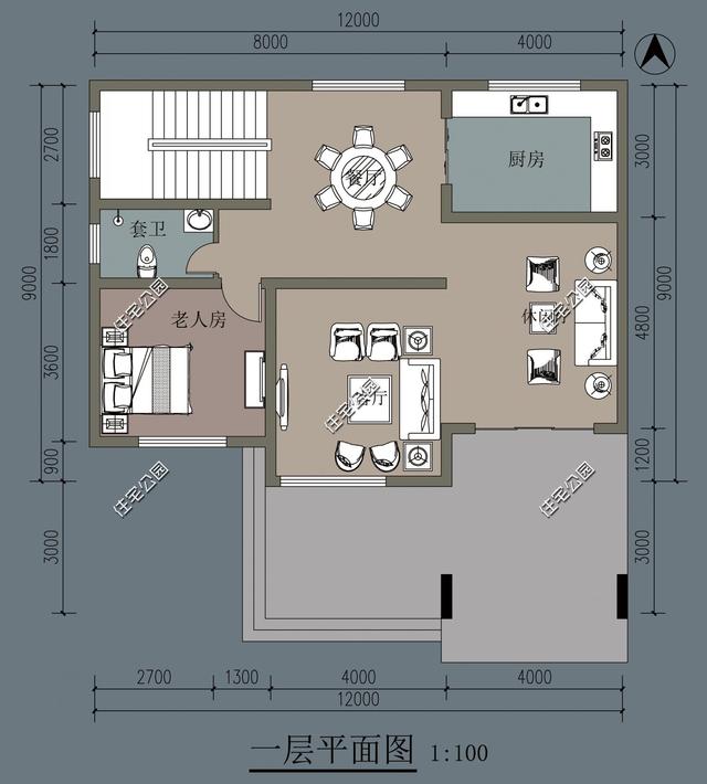 在滿是歐式洋樓的農(nóng)村里，建一棟這樣的現(xiàn)代風(fēng)格住宅一定很亮眼！
