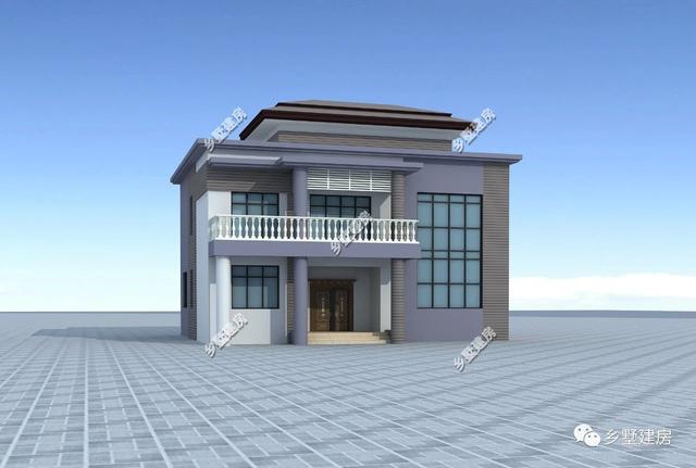 三層現代風農村自建別墅，主體造價只要36萬元，鄰居們都來串門。