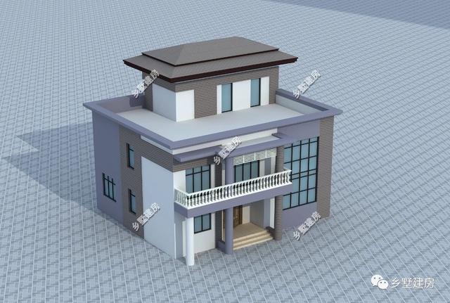 三層現代風農村自建別墅，主體造價只要36萬元，鄰居們都來串門。