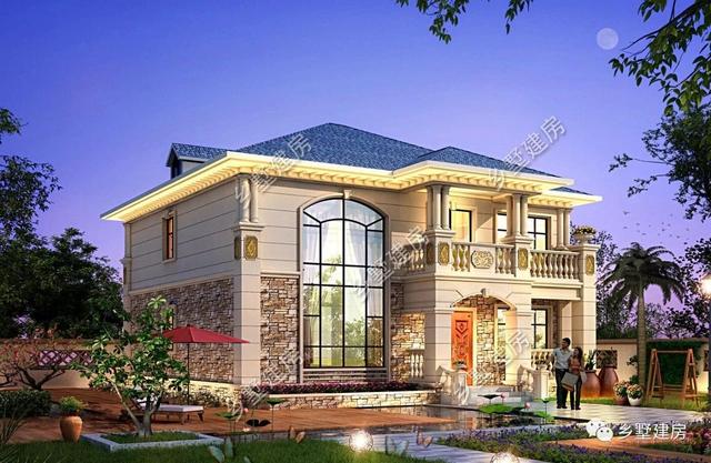 三層現代風農村自建別墅，主體造價只要36萬元，鄰居們都來串門。