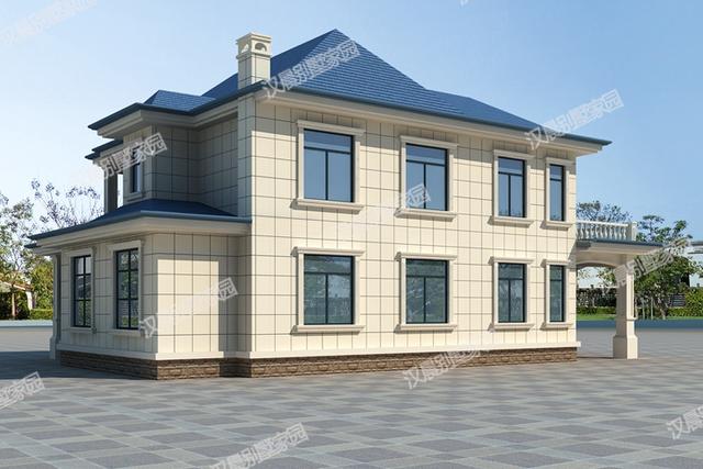 新款二層農(nóng)村小別墅，兩種方案設(shè)計，車庫+堂屋+復(fù)式中空，你喜歡嗎？