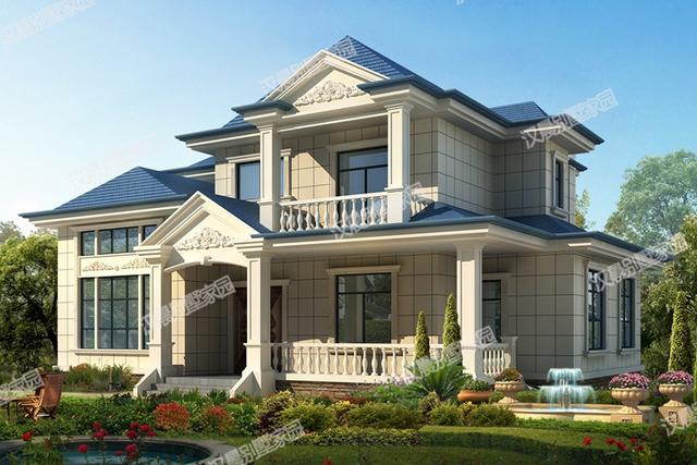 新款二層農(nóng)村小別墅，兩種方案設(shè)計，車庫+堂屋+復(fù)式中空，你喜歡嗎？