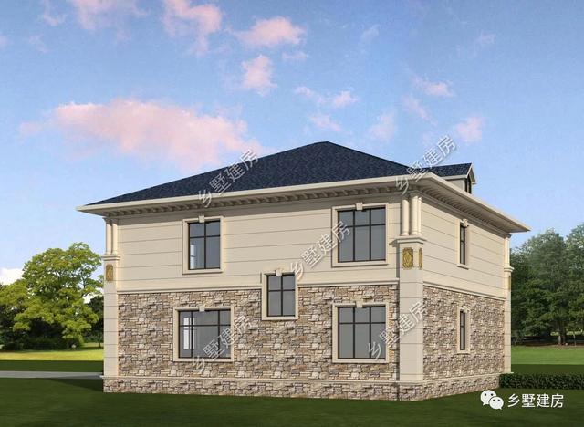 55萬(wàn)二層歐式別墅設(shè)計(jì)圖，奢華優(yōu)雅，美觀實(shí)用，真是越看越有韻味！