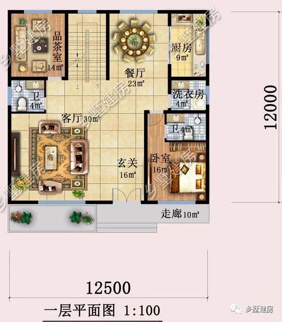55萬(wàn)二層歐式別墅設(shè)計(jì)圖，奢華優(yōu)雅，美觀實(shí)用，真是越看越有韻味！