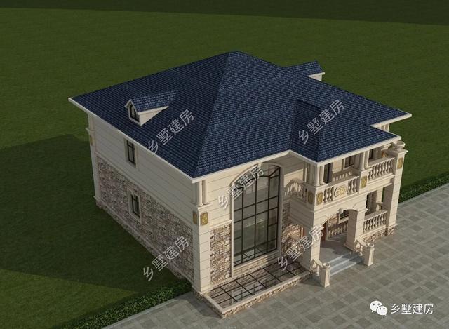 55萬(wàn)二層歐式別墅設(shè)計(jì)圖，奢華優(yōu)雅，美觀實(shí)用，真是越看越有韻味！