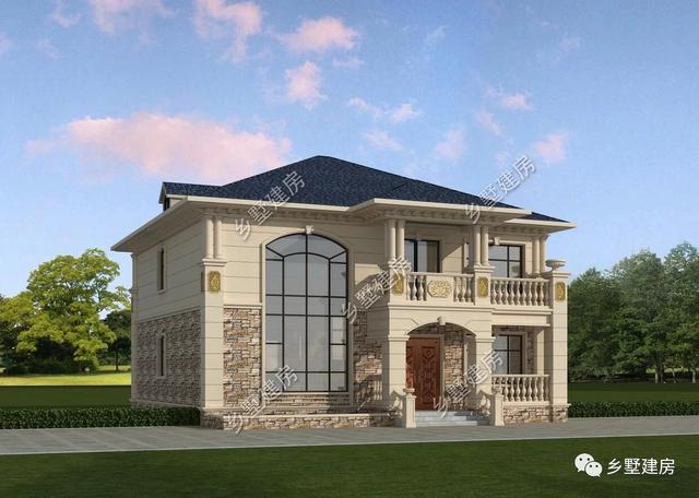 55萬(wàn)二層歐式別墅設(shè)計(jì)圖，奢華優(yōu)雅，美觀實(shí)用，真是越看越有韻味！