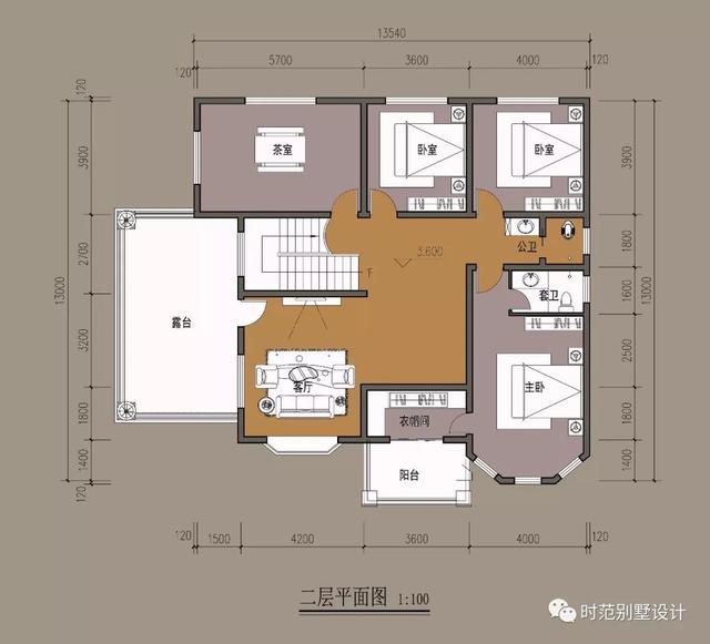 二層鄉(xiāng)村歐式小樓設(shè)計(jì)圖，溫馨舒適，帶車庫，方便出行。