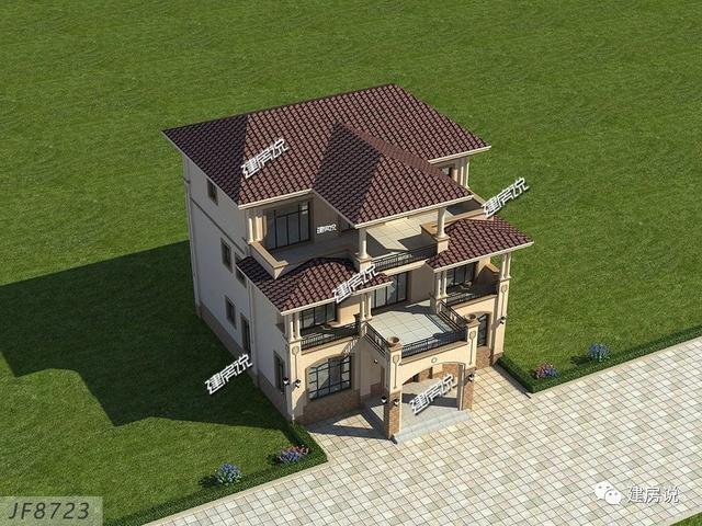 湖南李總私人定制三層別墅設(shè)計圖，經(jīng)典耐看，新年建新房選這款戶型錯不了。