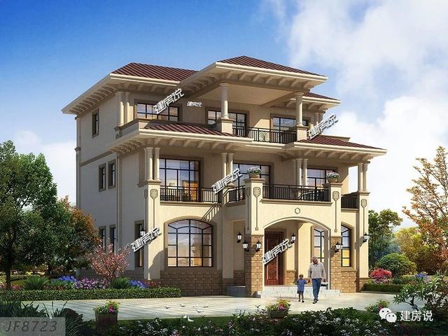 湖南李總私人定制三層別墅設(shè)計圖，經(jīng)典耐看，新年建新房選這款戶型錯不了。