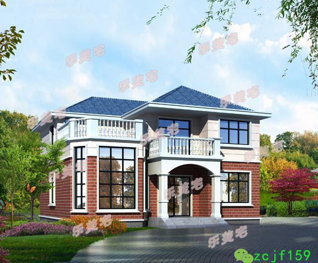 兩層新農(nóng)村住宅設(shè)計(jì)圖，占地130平米，內(nèi)部戶型設(shè)計(jì)合理，符合年輕人的一款。