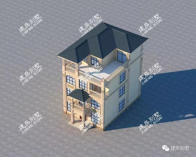 9×13米的四層鄉(xiāng)村別墅設(shè)計(jì)圖，大堂屋設(shè)計(jì)，辦喜事擺酒特方便