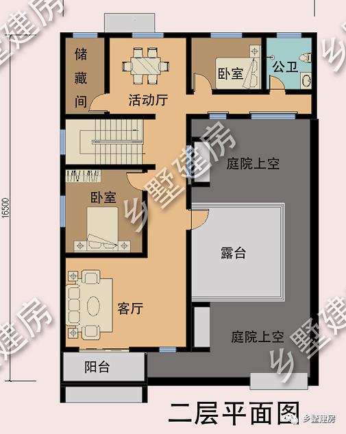 新中式二層小樓設(shè)計(jì)圖，帶車庫，設(shè)計(jì)新穎，經(jīng)濟(jì)實(shí)用，看完，你就信服了！