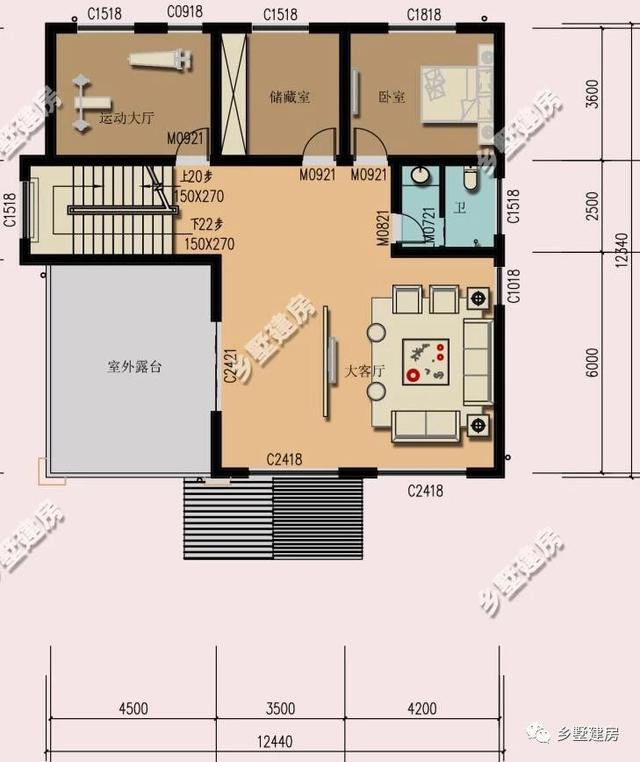 三層歐式農(nóng)村小別墅設(shè)計(jì)圖，時(shí)尚大氣，多窗設(shè)計(jì)，建上一棟比城里買房要好太多了！