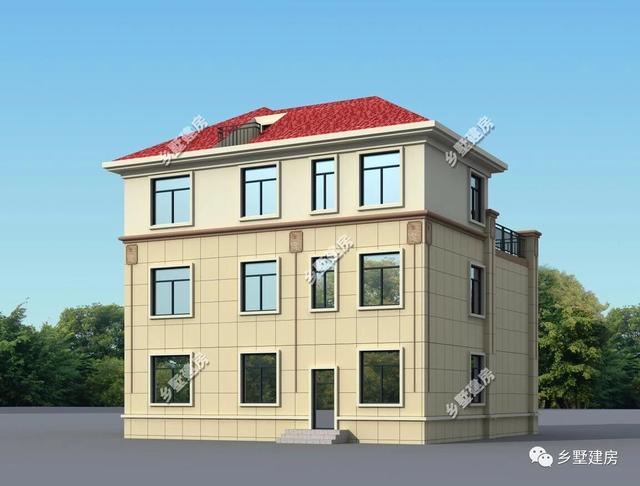 三層歐式農(nóng)村小別墅設(shè)計(jì)圖，時(shí)尚大氣，多窗設(shè)計(jì)，建上一棟比城里買房要好太多了！