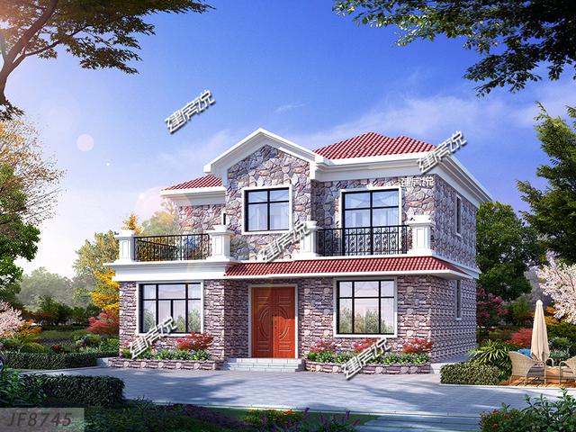 兩兄弟建雙排別墅設計圖，鄰居看了都羨慕。