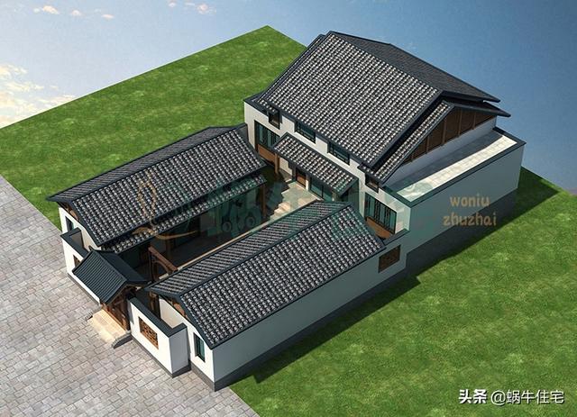 農(nóng)村最美中式三合院，在農(nóng)村建一棟簡直是一道與眾不同的風(fēng)景線。