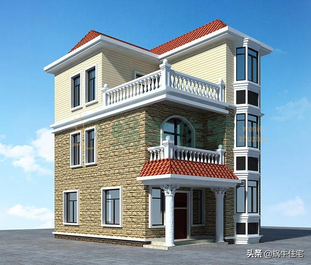 外觀非常氣派的三層小別墅設(shè)計(jì)圖，實(shí)用又美觀，讓人眼前一亮。