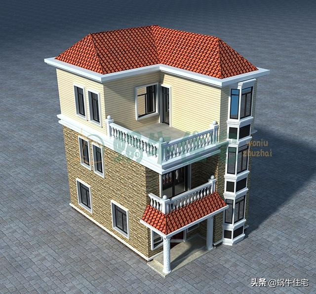 外觀非常氣派的三層小別墅設(shè)計(jì)圖，實(shí)用又美觀，讓人眼前一亮。