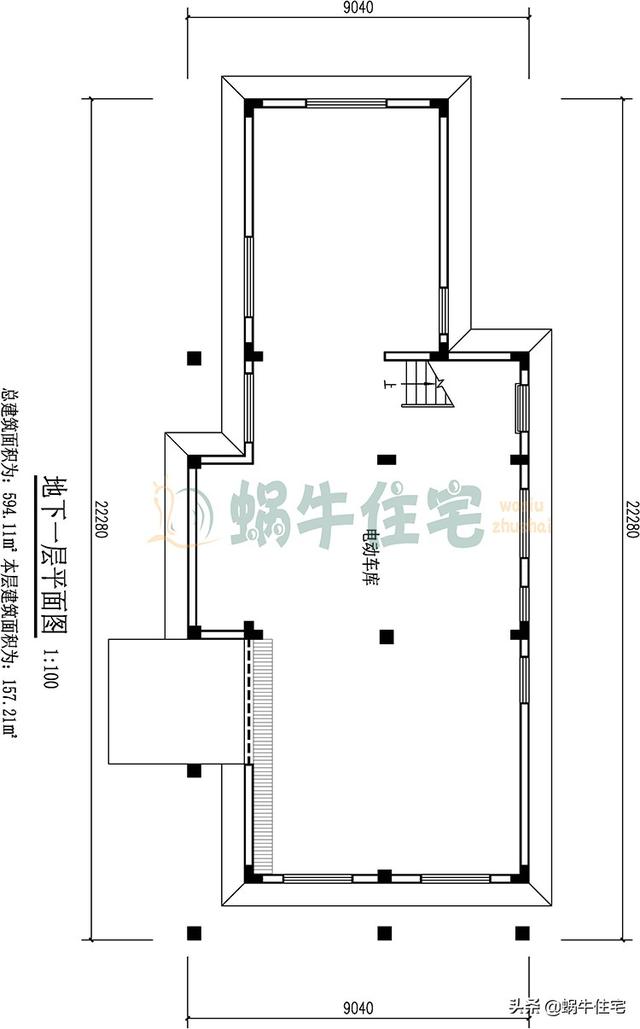 帶電動(dòng)地下室的西班牙風(fēng)三層小樓設(shè)計(jì)圖，高端古典，越看越喜歡。