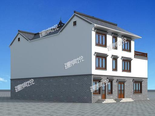 中式四合院農(nóng)村別墅設計圖，氣勢一點不輸大理石歐式豪宅。