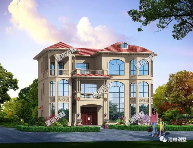 帶堂屋設(shè)計(jì)的農(nóng)村豪華住宅，一輩子就建一棟就夠了。