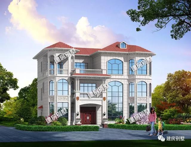 帶堂屋設(shè)計(jì)的農(nóng)村豪華住宅，一輩子就建一棟就夠了。