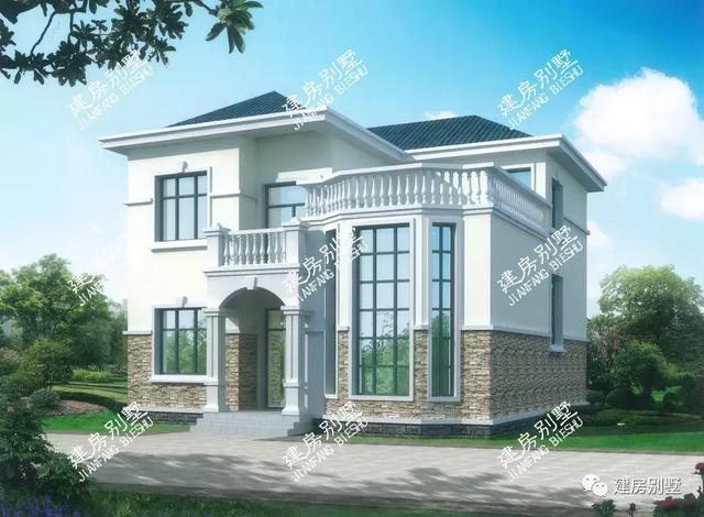 顏值滿分、布局實(shí)用的兩棟二層自建房，采用多邊形窗戶設(shè)計(jì)，住著更舒適。