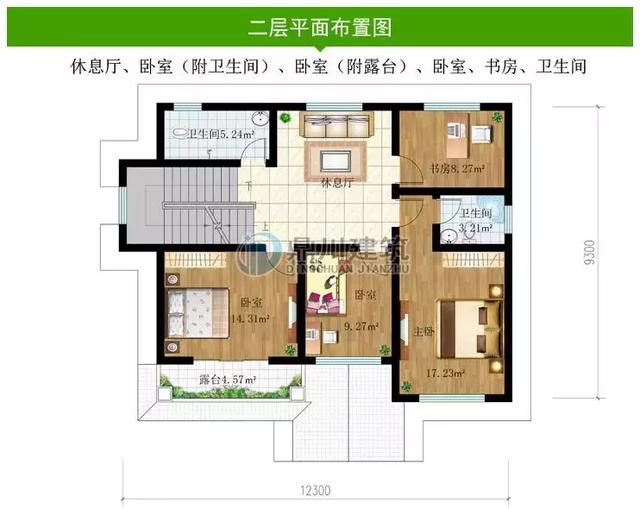 二層帶堂屋農(nóng)村自建房，簡潔大方又不落俗套，布局合理，農(nóng)村建房不再愁！