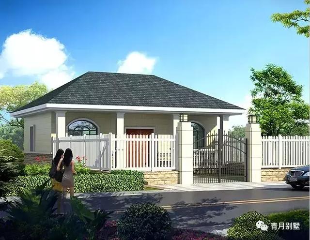 10萬一層別墅設(shè)計圖，占地84平，帶院子，非常適合在農(nóng)村給父母養(yǎng)老居住。