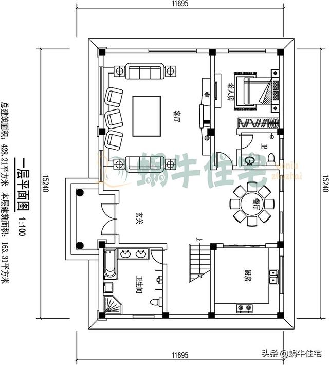 34萬三層爆款別墅設(shè)計圖，讓你心動不已的一款別墅。